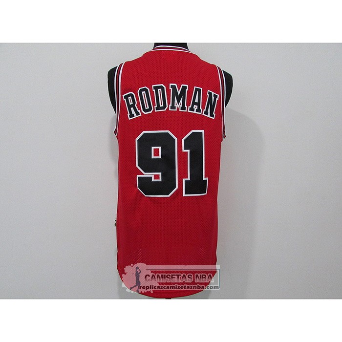 Camiseta Chicago Bulls Dennis Rodman Mitchell & Ness 1997-98 Rojo
